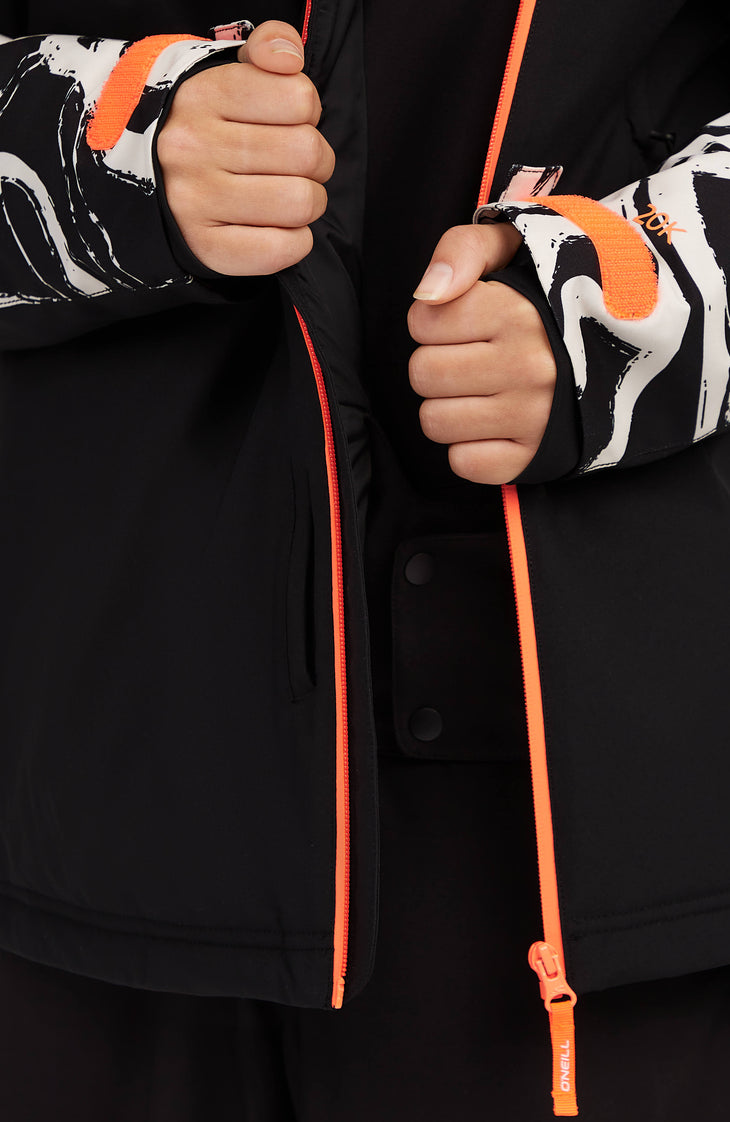 FWC'Play Asymmetric Snow Jacket | White Snowtracks