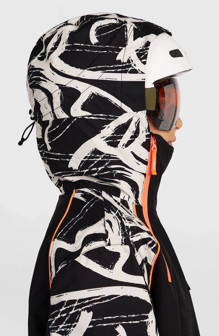 FWC'Play Asymmetric Snow Jacket | White Snowtracks