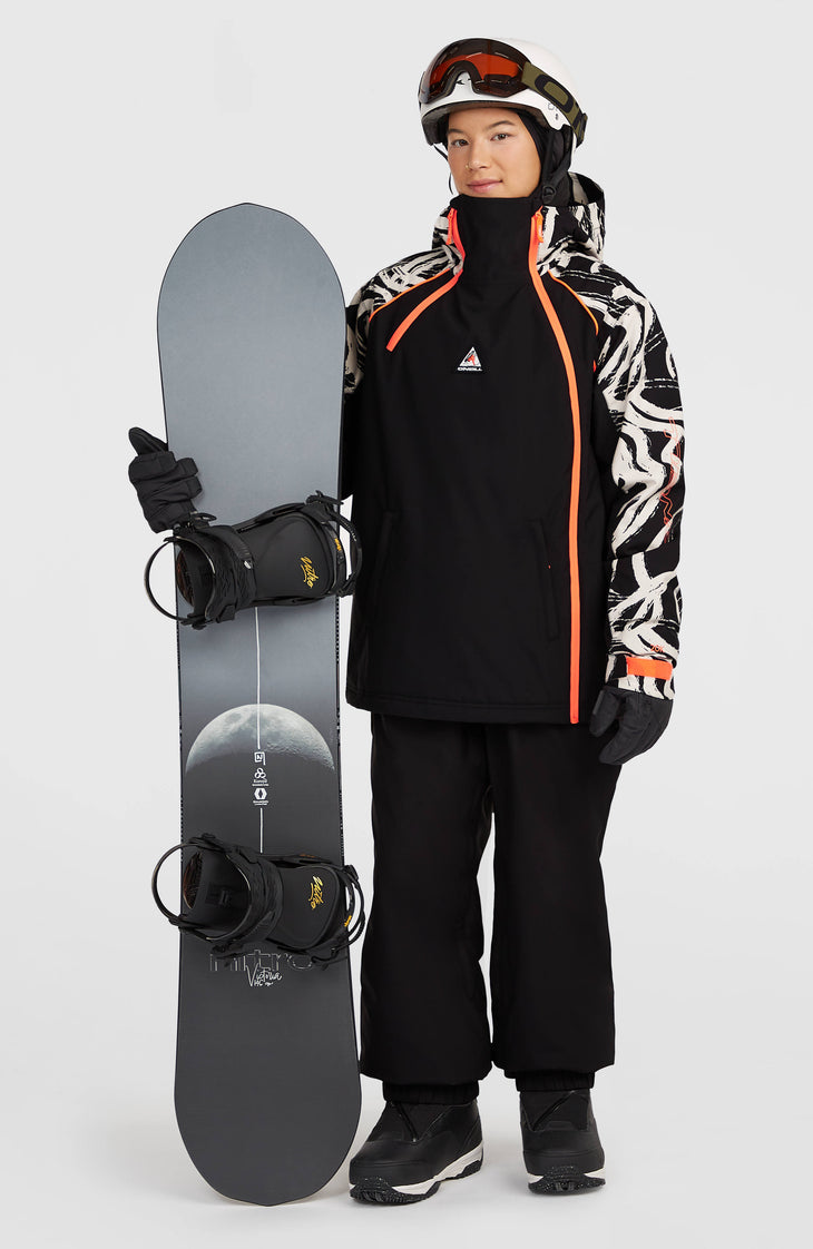 FWC'Play Asymmetric Snow Jacket | White Snowtracks