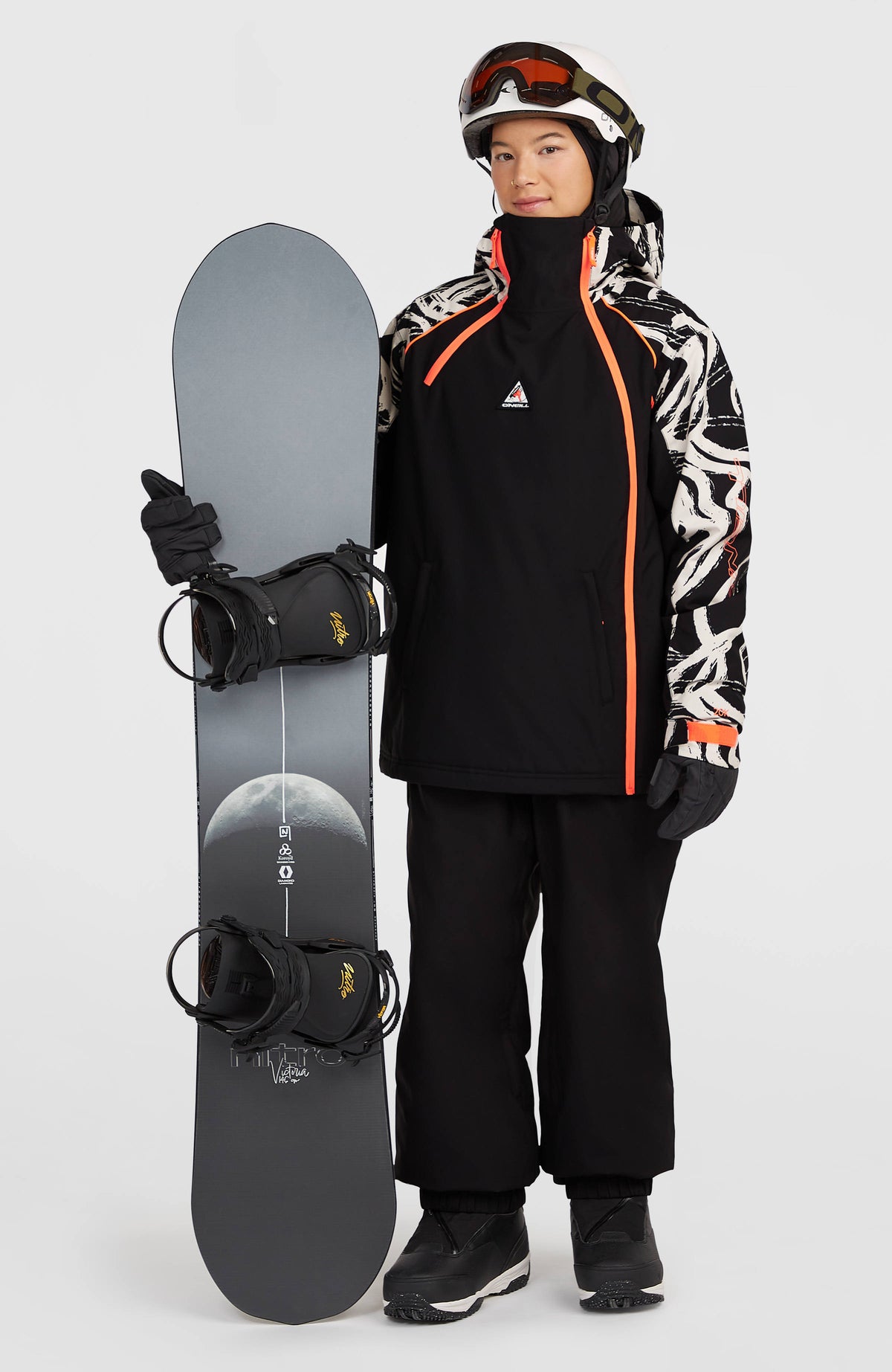 FWC'Play Asymmetric Snow Jacket | White Snowtracks