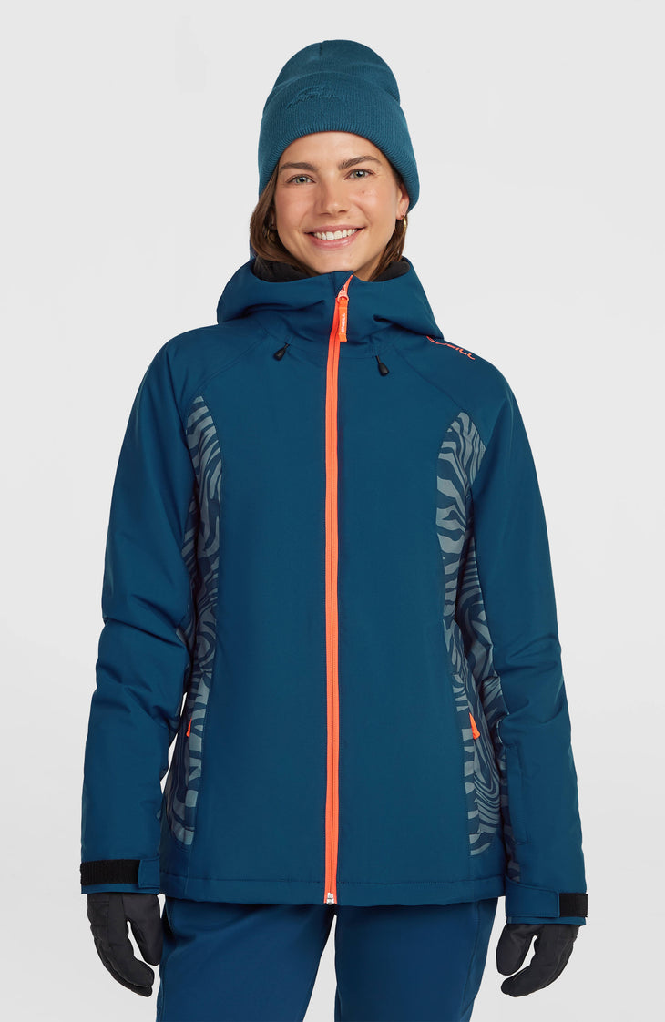FWC'Cruz Duo Snow Jacket | Blue Swirl Zebra
