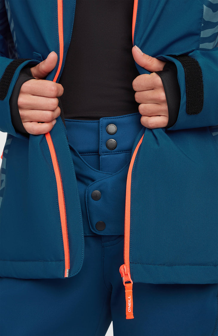 FWC'Cruz Duo Snow Jacket | Blue Swirl Zebra