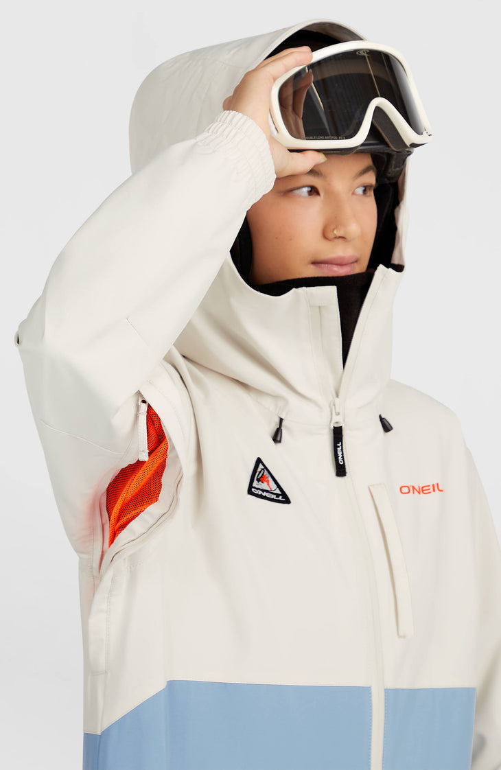 FWC'Play Park Snow Jacket | Linen White Colour Block