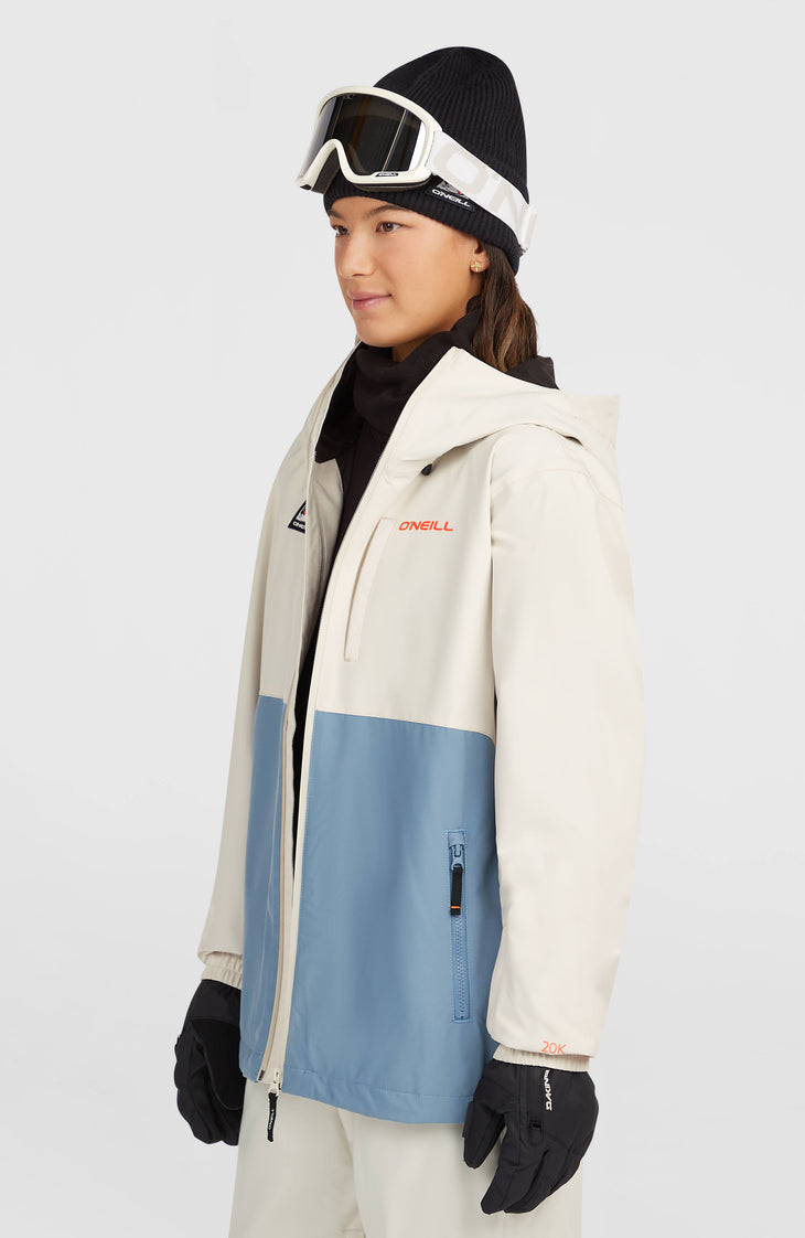 FWC'Play Park Snow Jacket | Linen White Colour Block