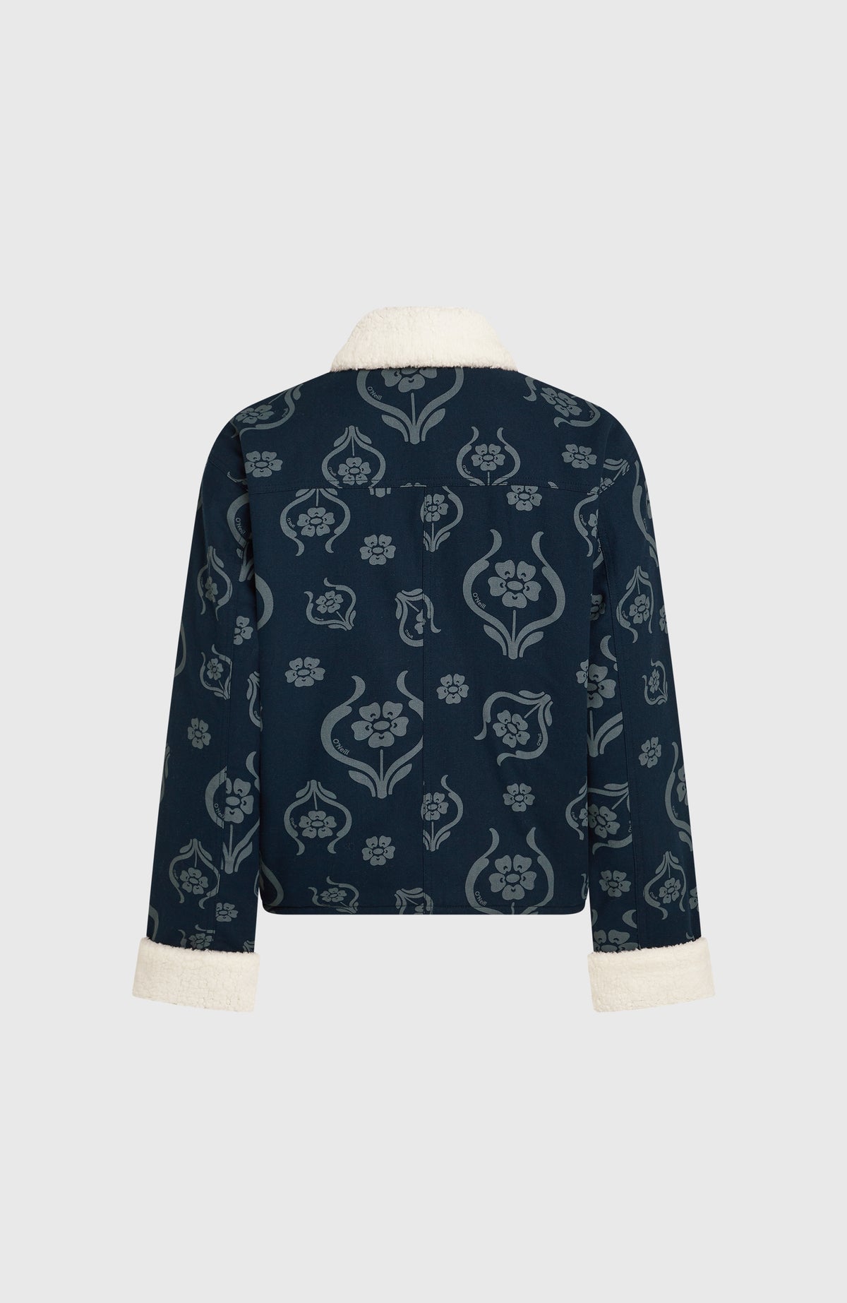 O'Riginals Fleece-Lined Jacket | Blue Artdeco Floral Jean