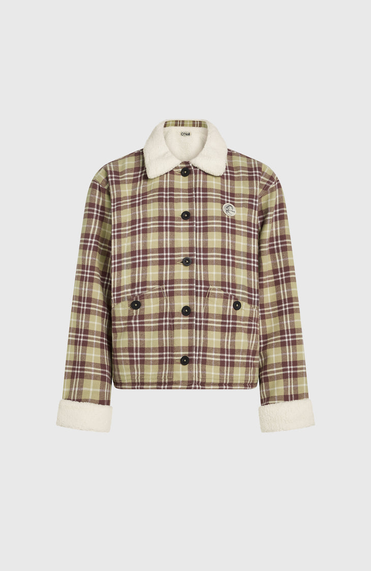 O'Riginals Fleece-Lined Jacket | Beige Check Flannel