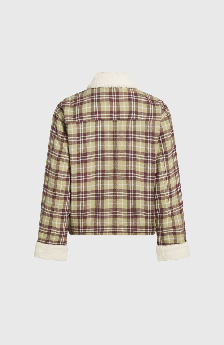 O'Riginals Fleece-Lined Jacket | Beige Check Flannel