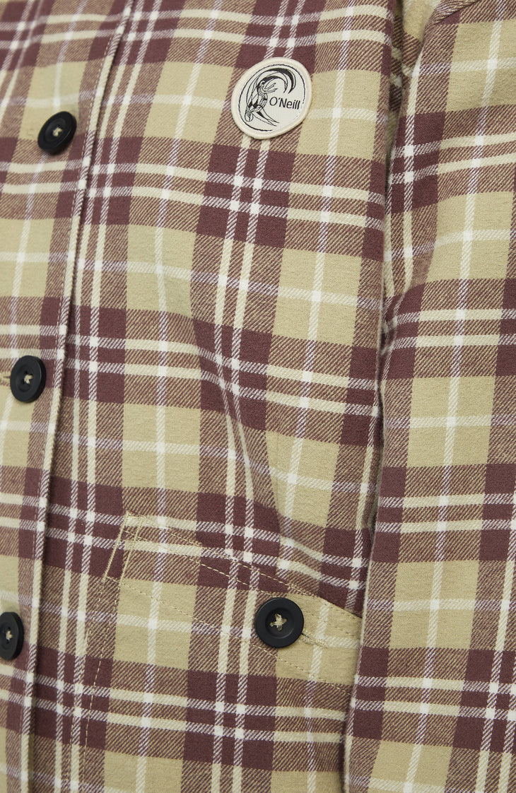 O'Riginals Fleece-Lined Jacket | Beige Check Flannel