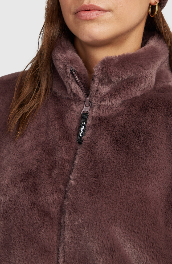 O'Neill Must-Have Full-Zip Faux-Fur Jacket | Purple Gray