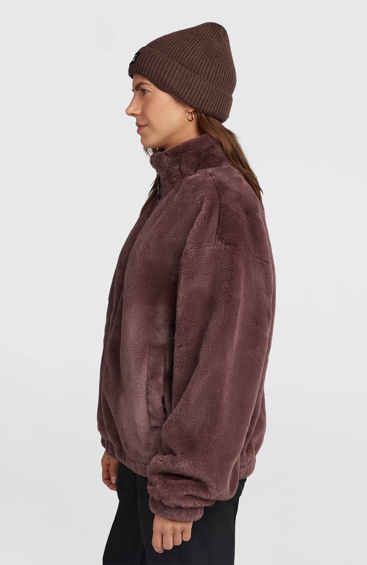 O'Neill Must-Have Full-Zip Faux-Fur Jacket | Purple Gray