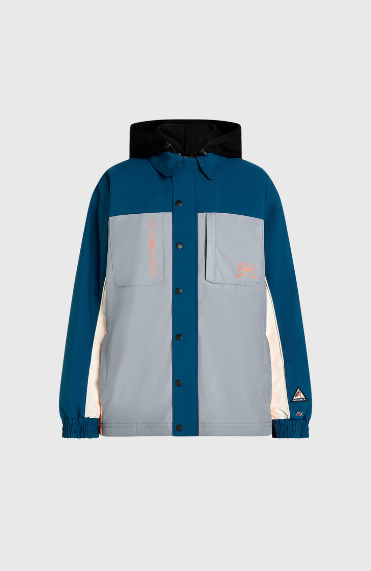 FWC'Play Shacket Snow Jacket | Regal Blue Colour Block