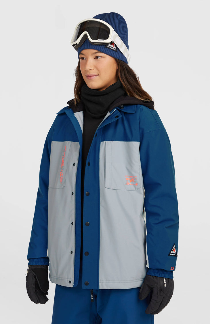 FWC'Play Shacket Snow Jacket | Regal Blue Colour Block