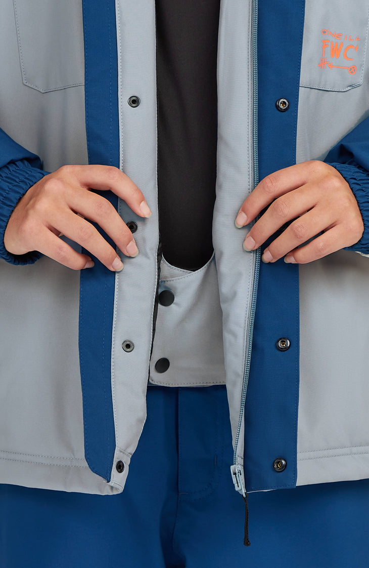 FWC'Play Shacket Snow Jacket | Regal Blue Colour Block