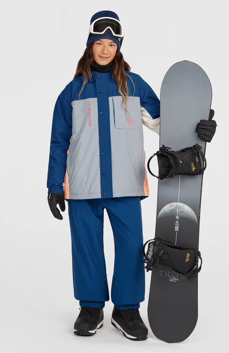 FWC'Play Shacket Snow Jacket | Regal Blue Colour Block