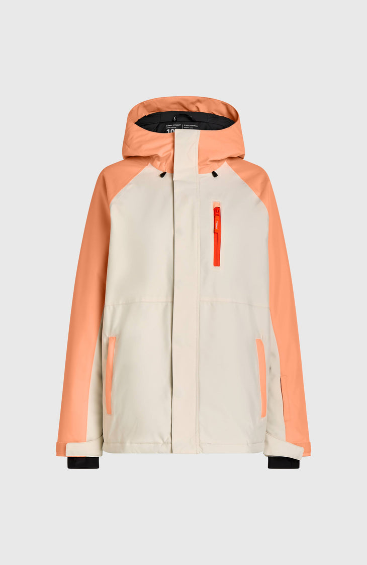FWC'Cruz Raglan Snow Jacket | Funky Peach Colour Block