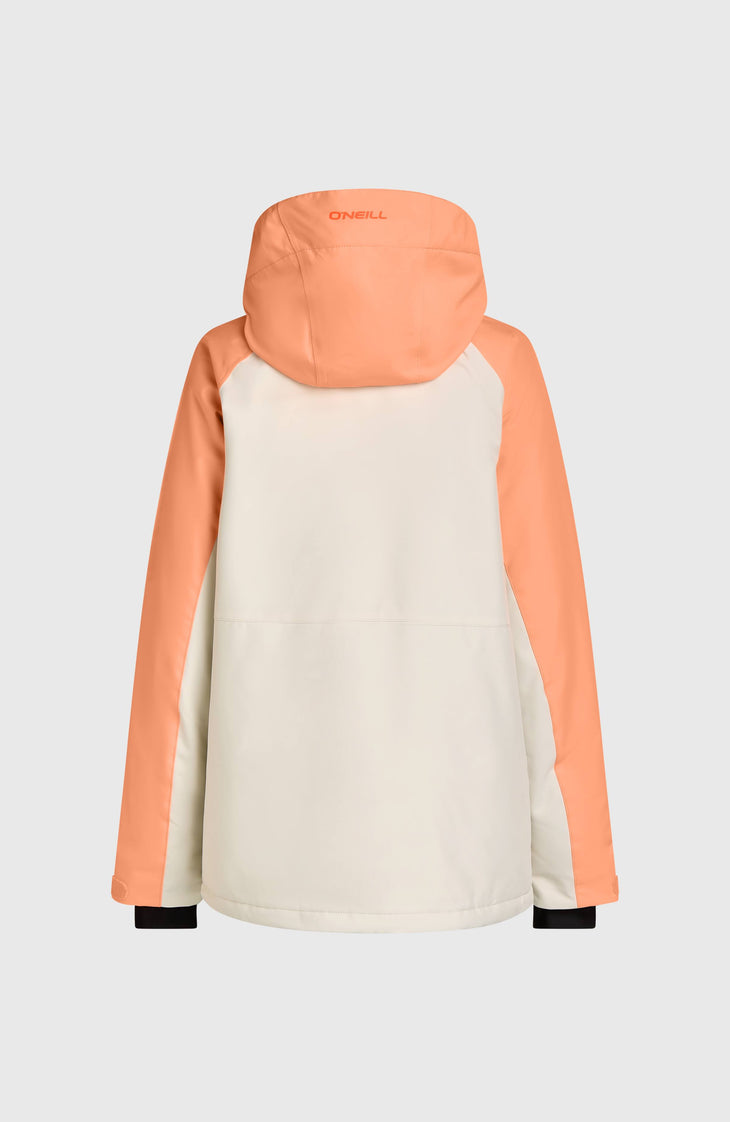FWC'Cruz Raglan Snow Jacket | Funky Peach Colour Block
