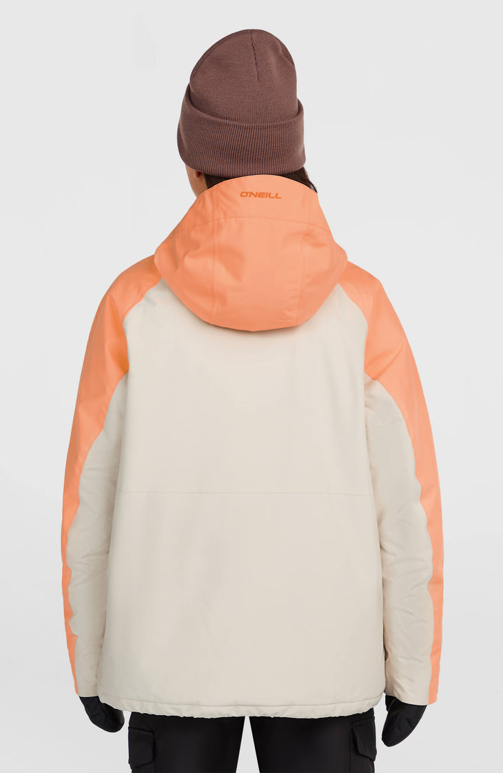 FWC'Cruz Raglan Snow Jacket | Funky Peach Colour Block