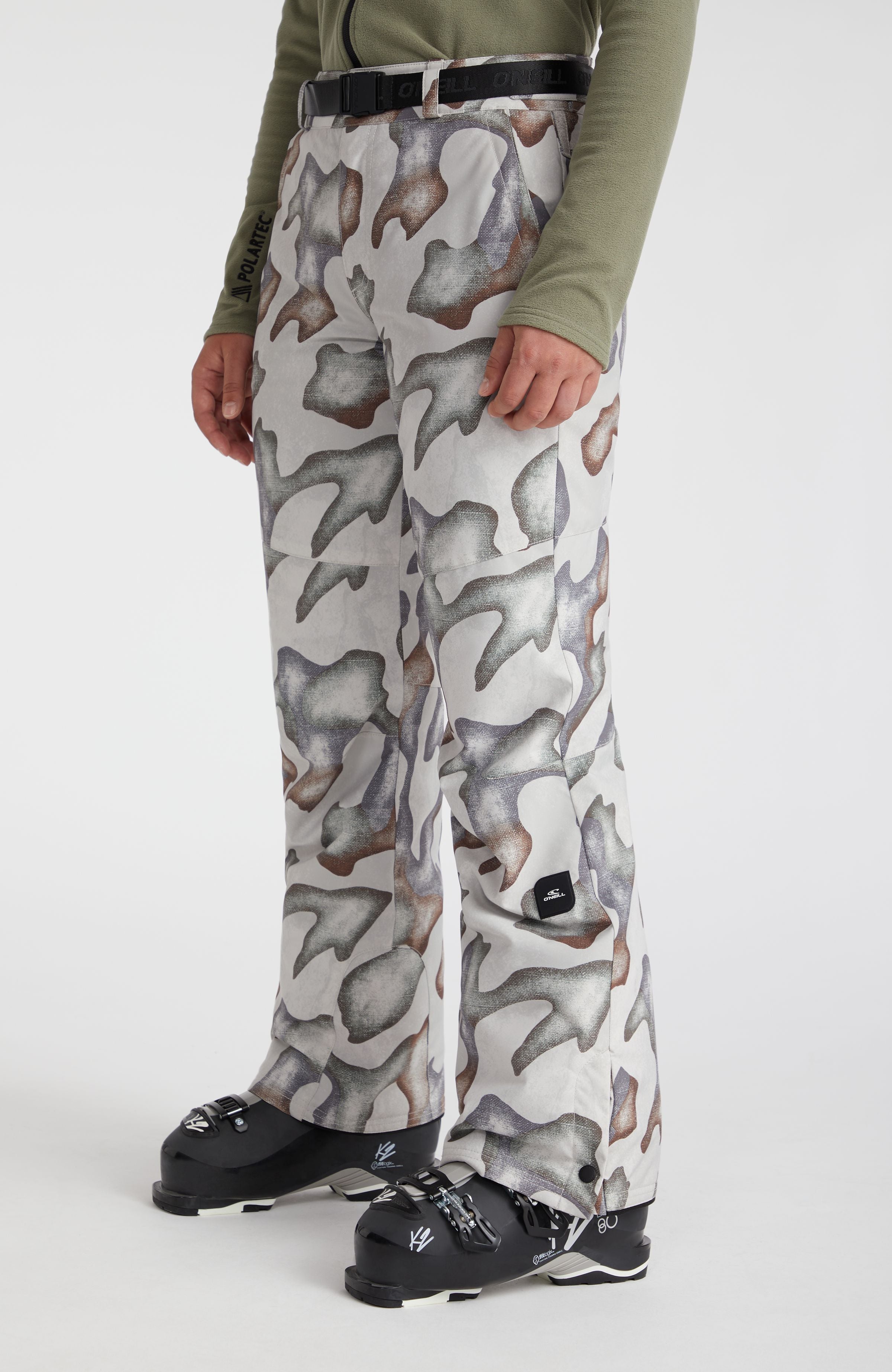 Star Printed Snow Pants Hiker Camo