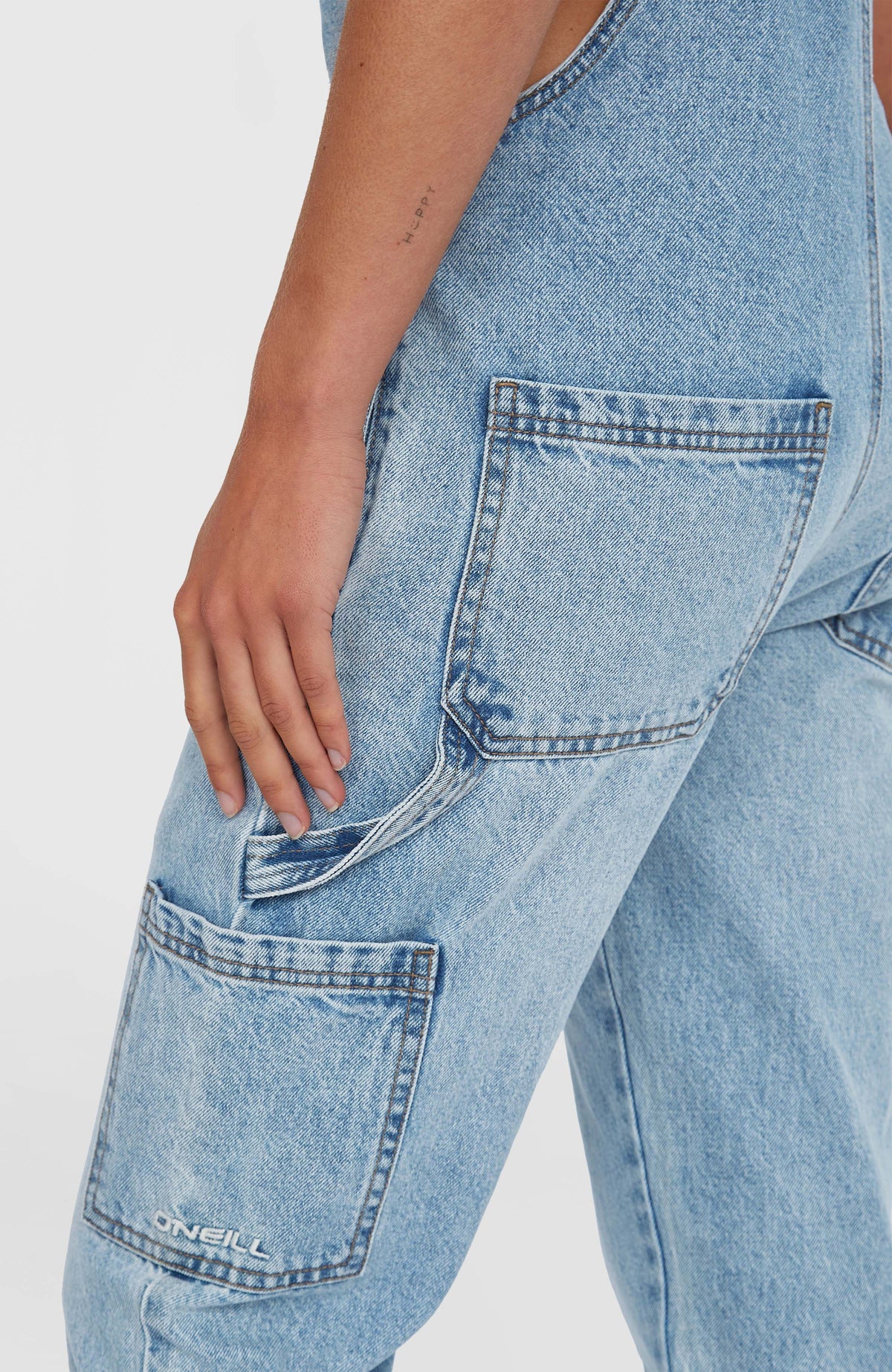 Essentials Twill Dungaree | Denim Blue