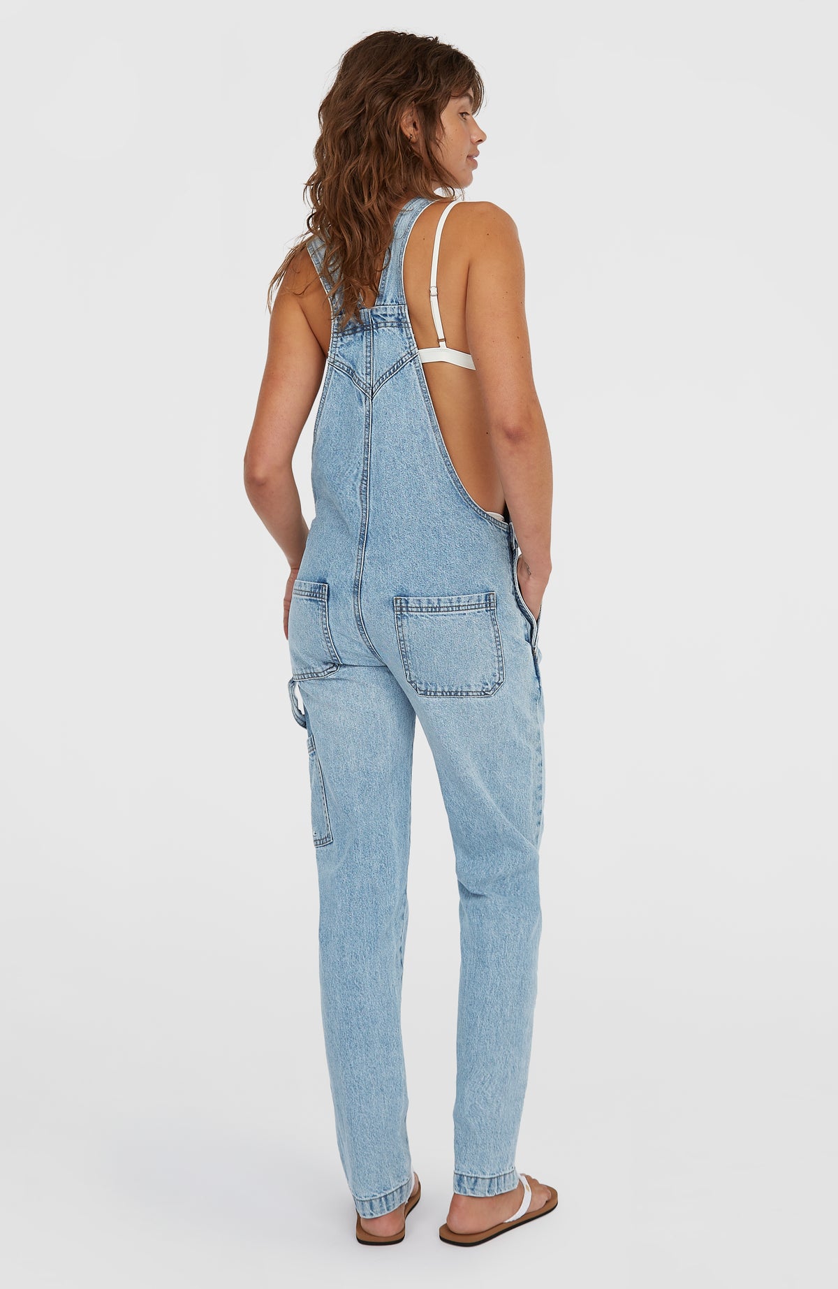 Essentials Twill Dungaree | Denim Blue