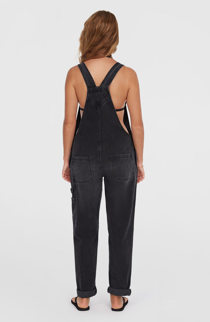 Essentials Twill Dungaree | Black Out