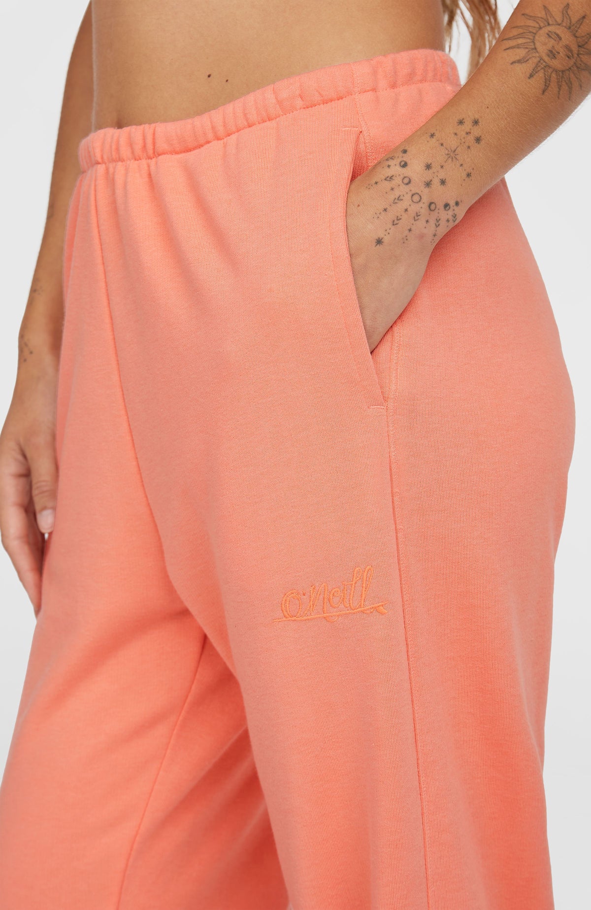 Essentials Script Sweatpants | Coral Pink