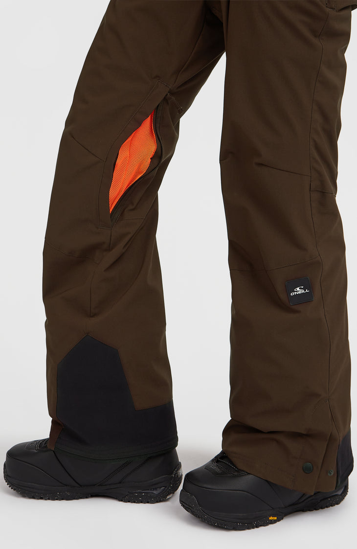 FWC'Peak Bib Snow Pants | Coffee Bean Colour Block
