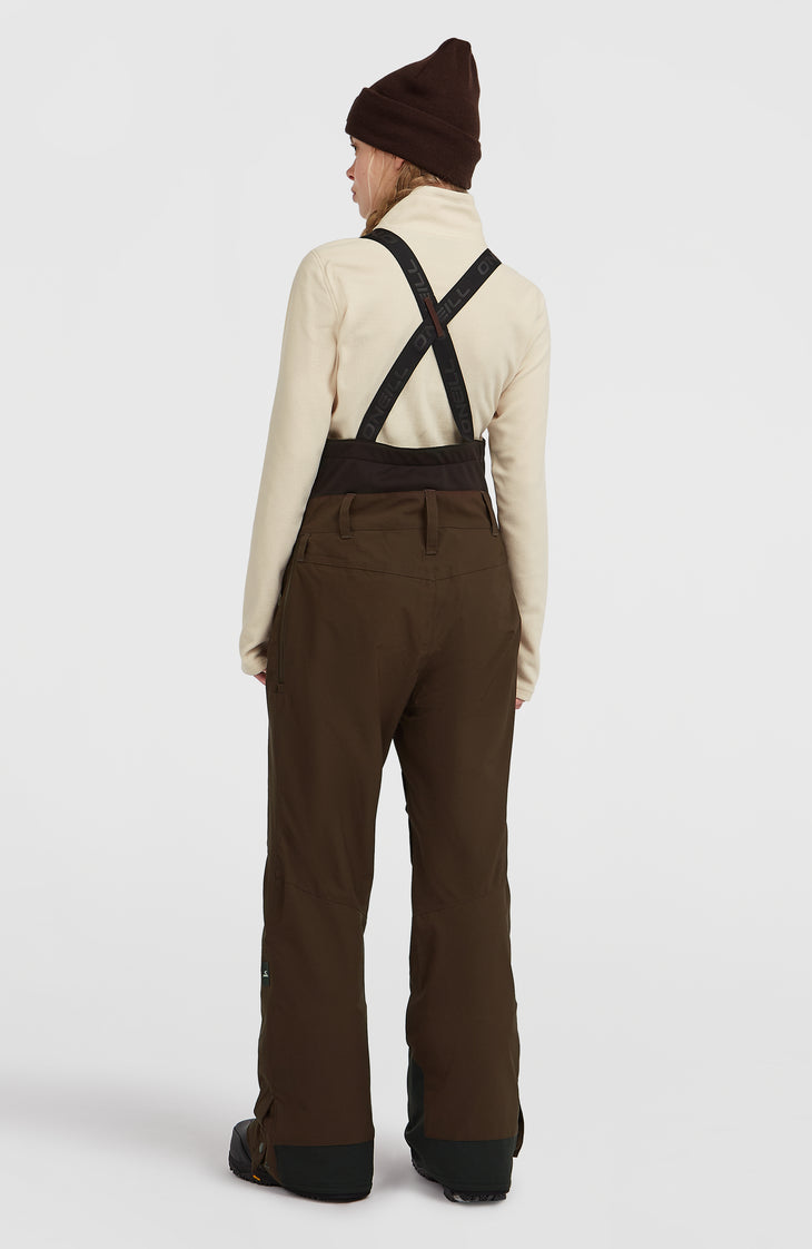 FWC'Peak Bib Snow Pants | Coffee Bean Colour Block