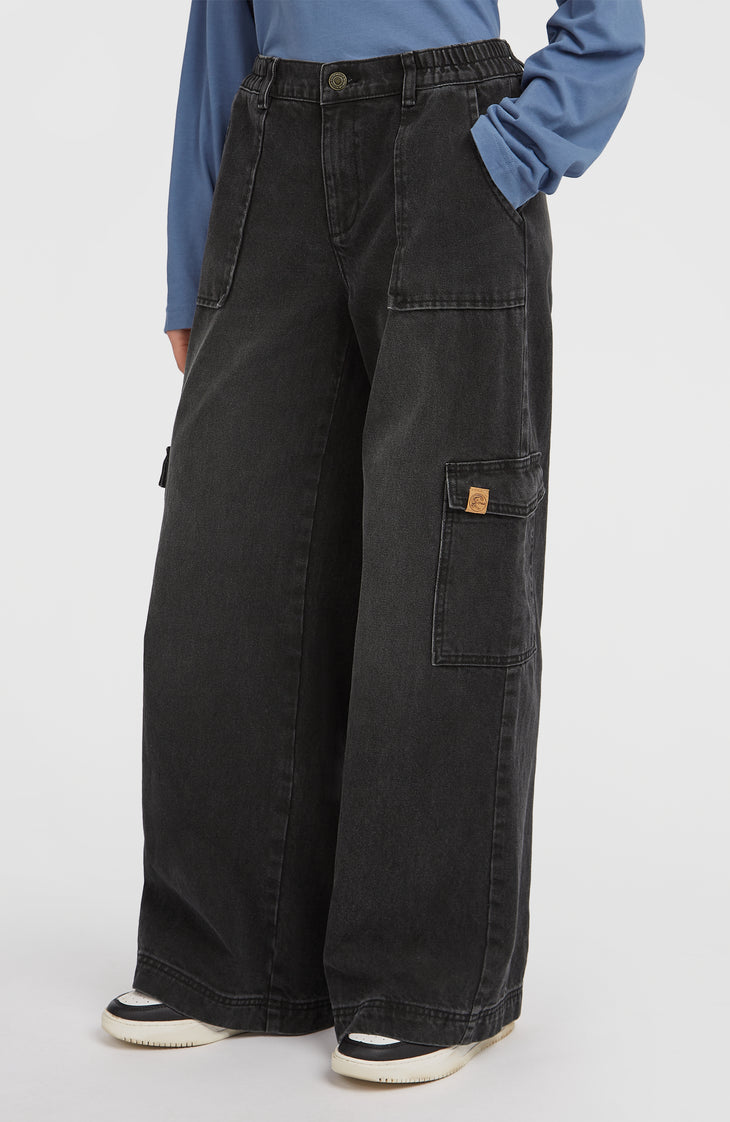 O'Riginals Denim Cargo Pants | Black Out
