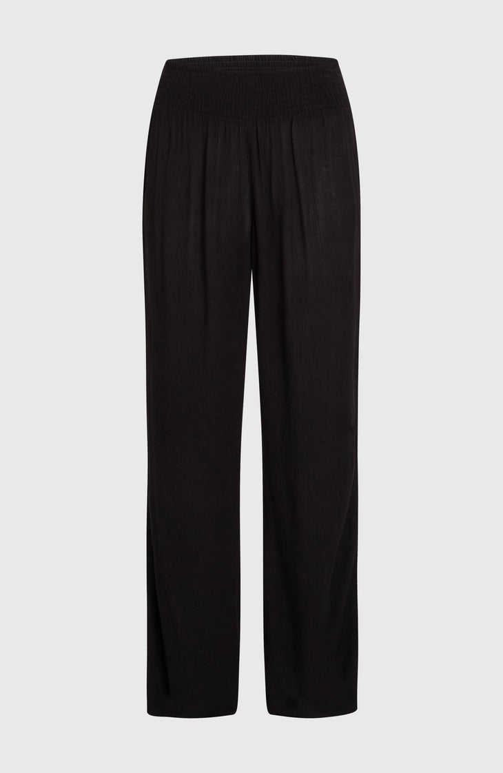 Johnny Smocked Waist Pants | Black Out