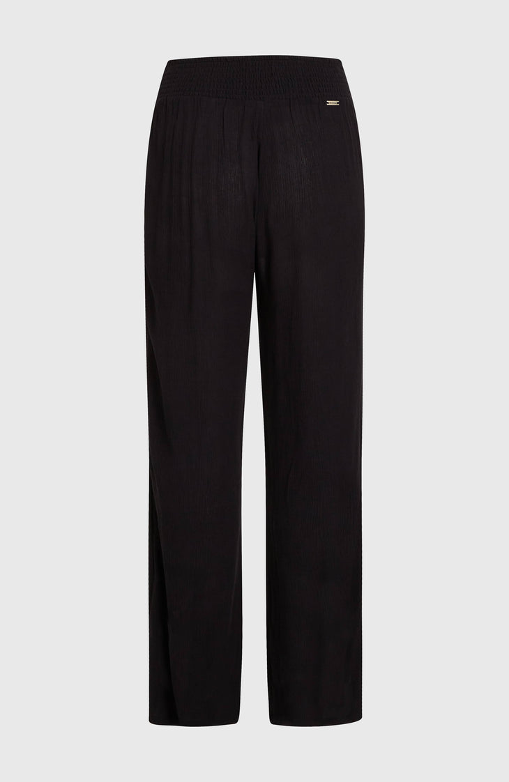 Johnny Smocked Waist Pants | Black Out