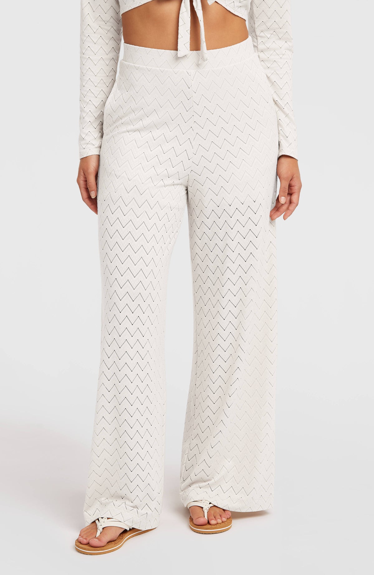 O'RIGINALS WIDE LEG PANTS | Snow White