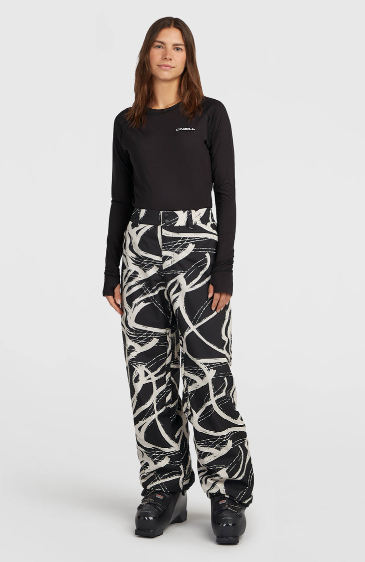 FWC Oversized Snow Pants | White Snowtracks