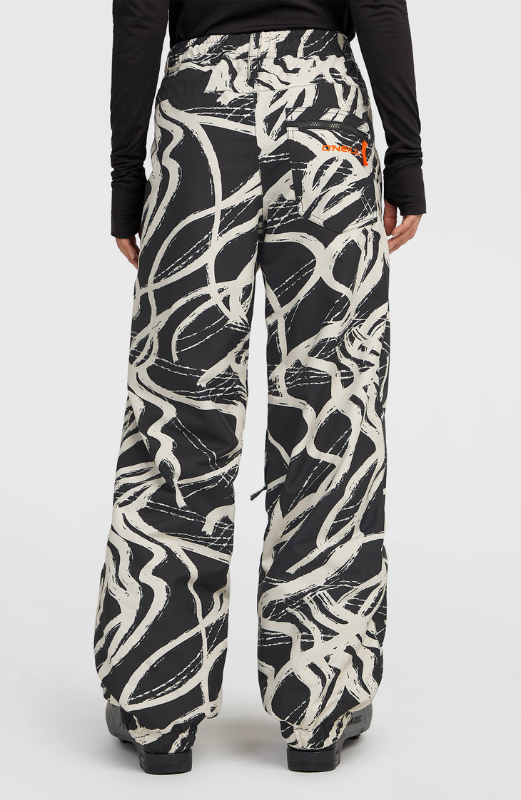 FWC Oversized Snow Pants | White Snowtracks