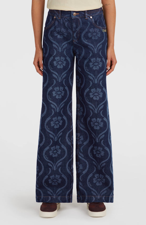 O'Riginals Denim Pants | Blue Artdeco Floral Jean