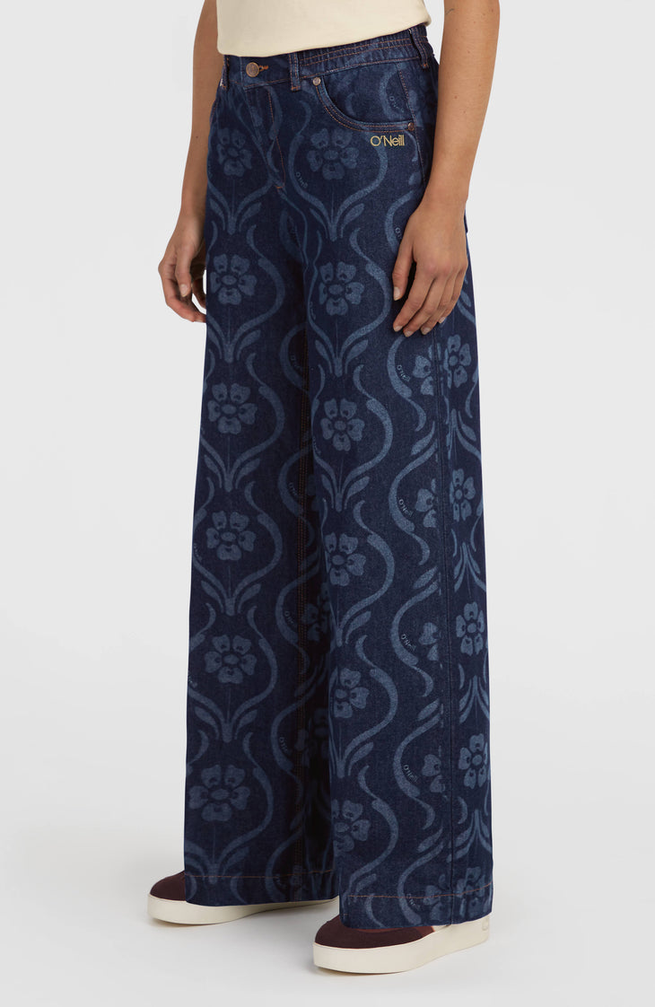 O'Riginals Denim Pants | Blue Artdeco Floral Jean