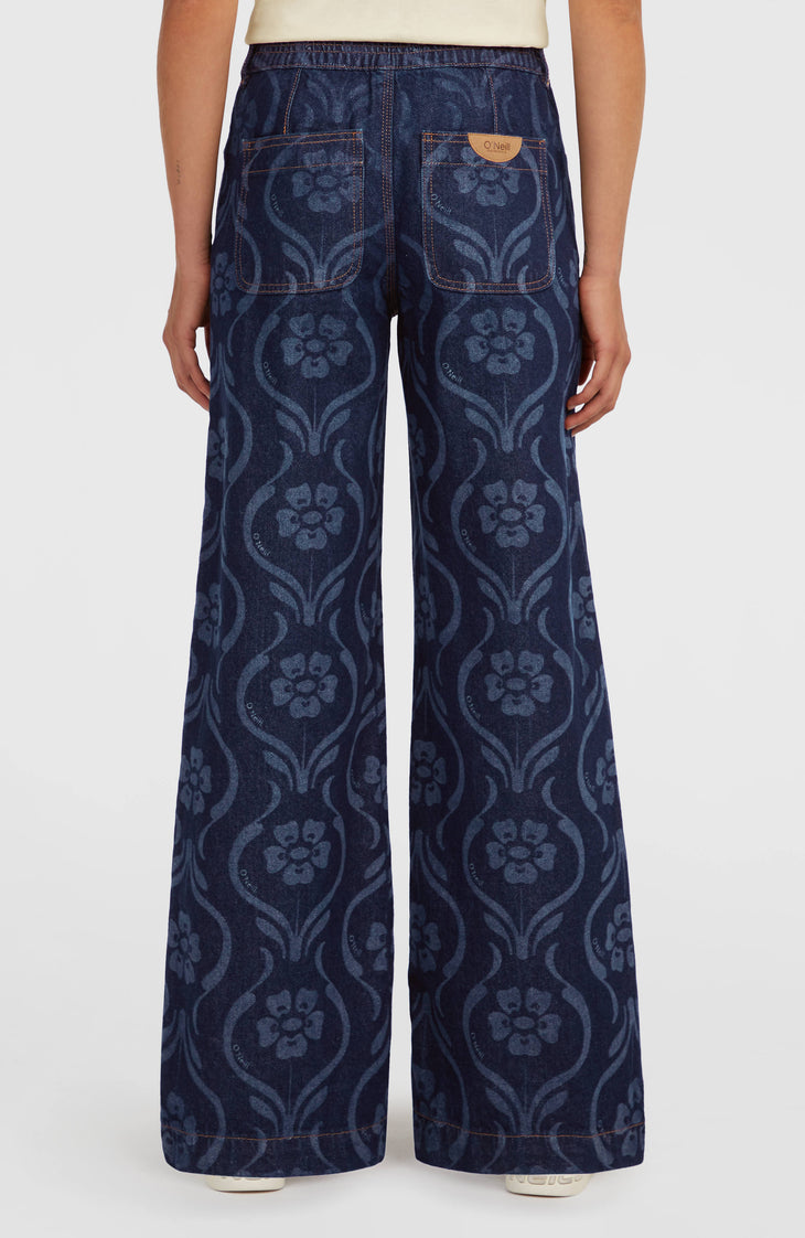 O'Riginals Denim Pants | Blue Artdeco Floral Jean