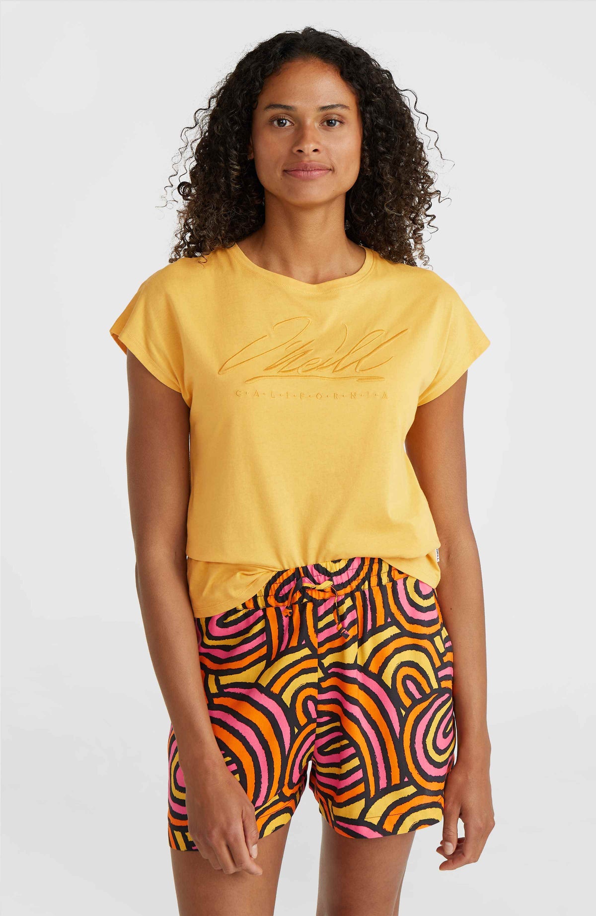 Amiri Beach Shorts | Orange Rainbow Stripe