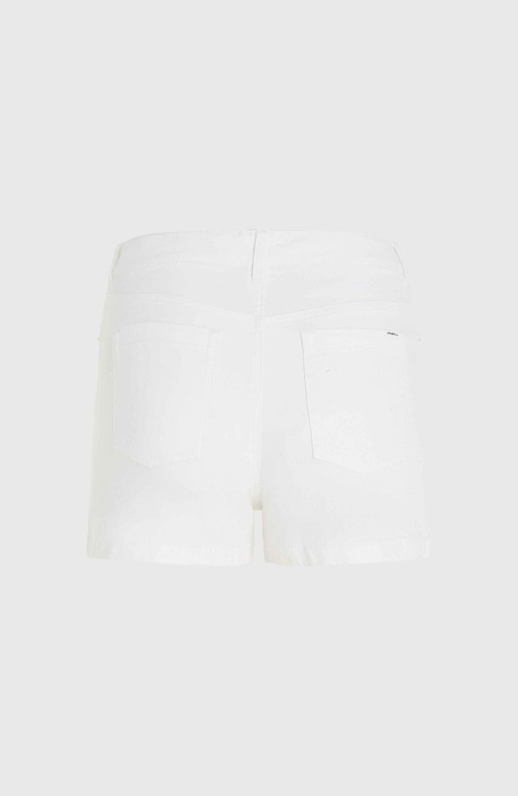 Essentials Stretch Five Pocket Shorts | Snow White