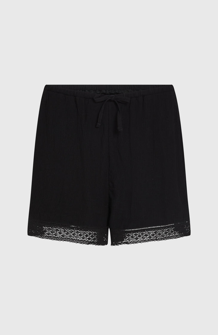 Essentials Embroidery Shorts | Black Out