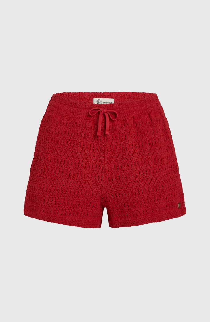 O'Riginals Crochet Shorts | Midnight Poppy