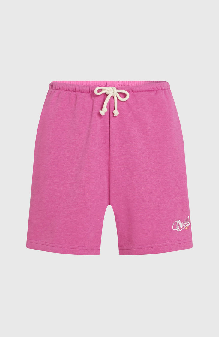 Essentials Script Sweatshorts | Electric Fuschia