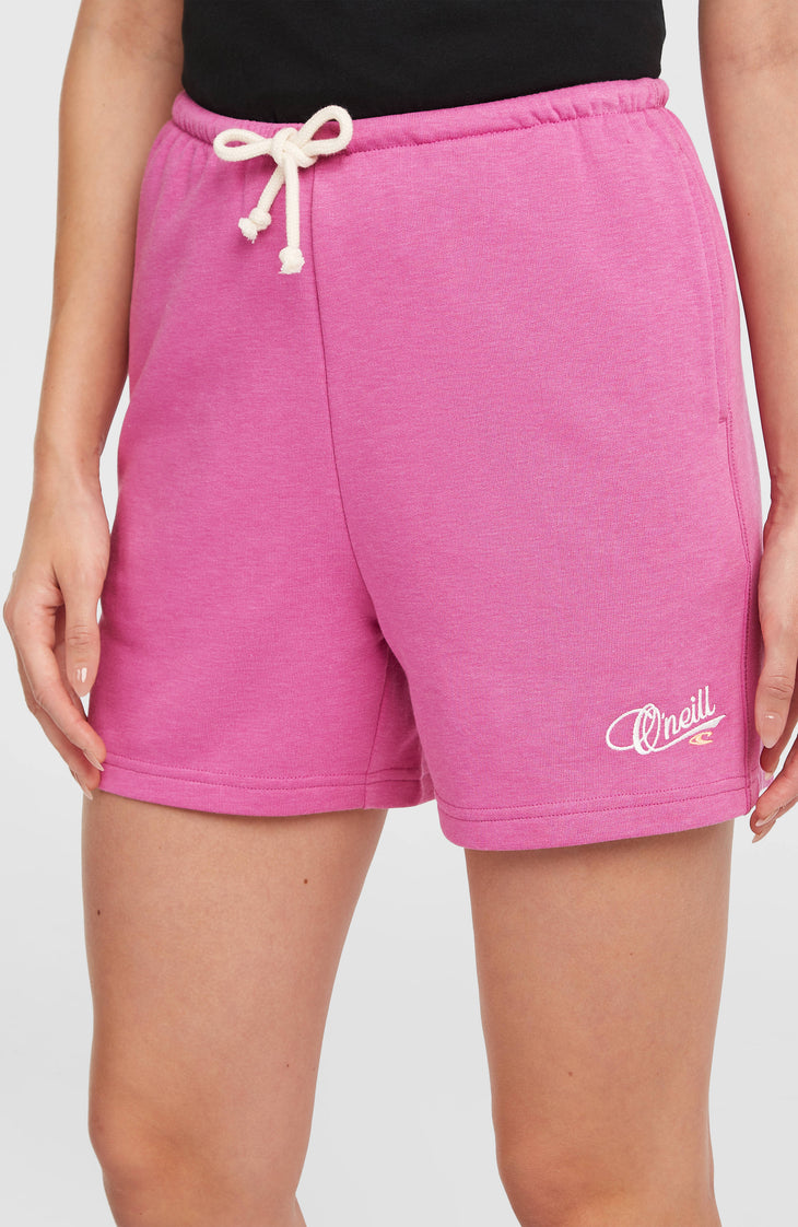 Essentials Script Sweatshorts | Electric Fuschia