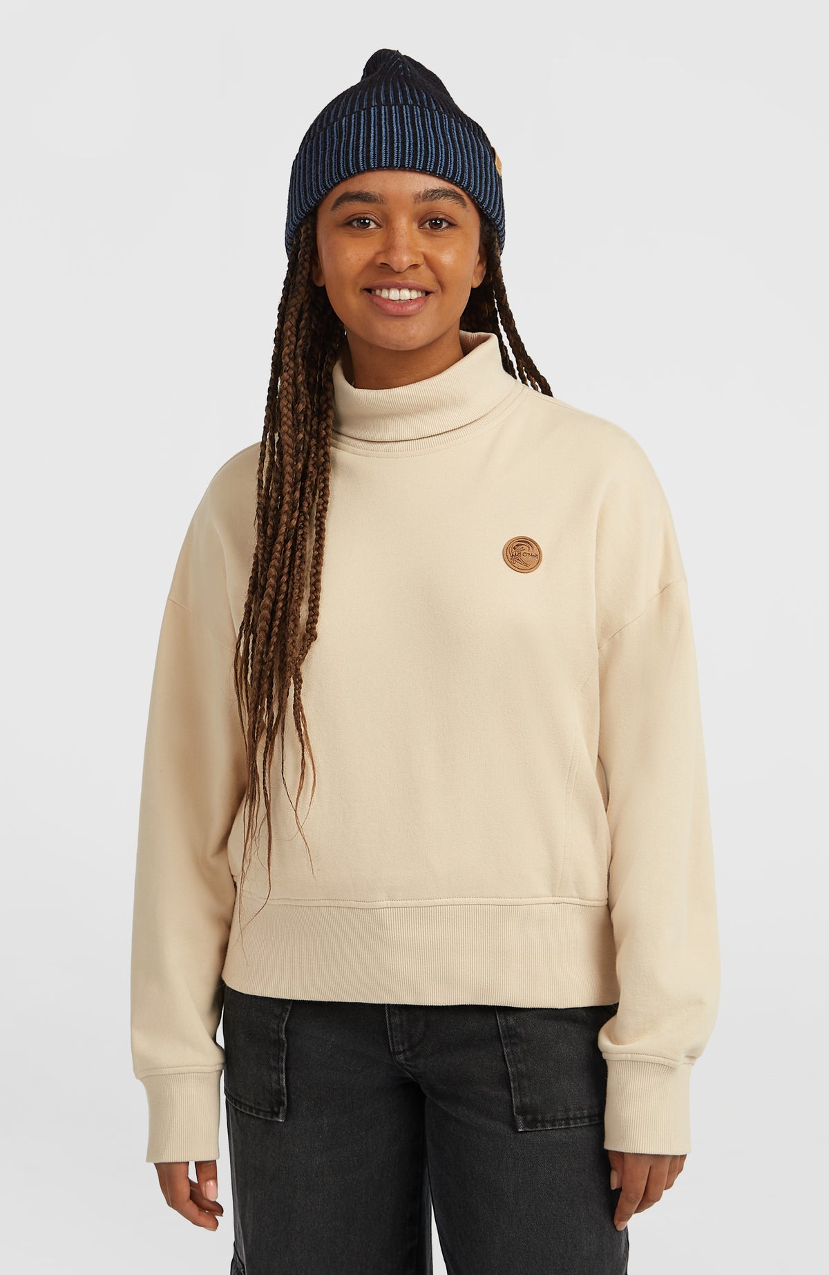 O'Riginals High-Neck Crew Sweatshirt | Macaron