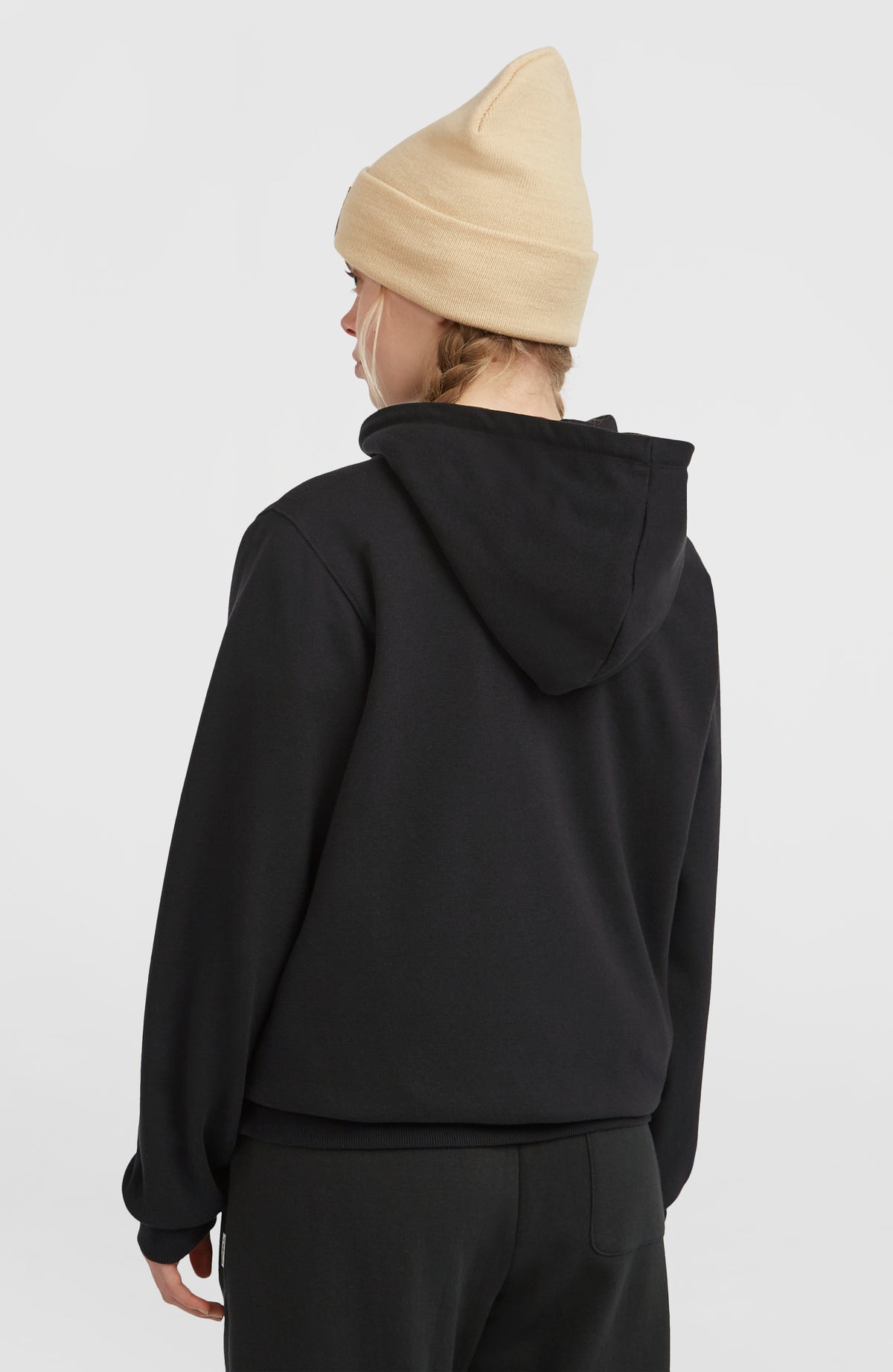 Essentials Script Hoodie | Black Out