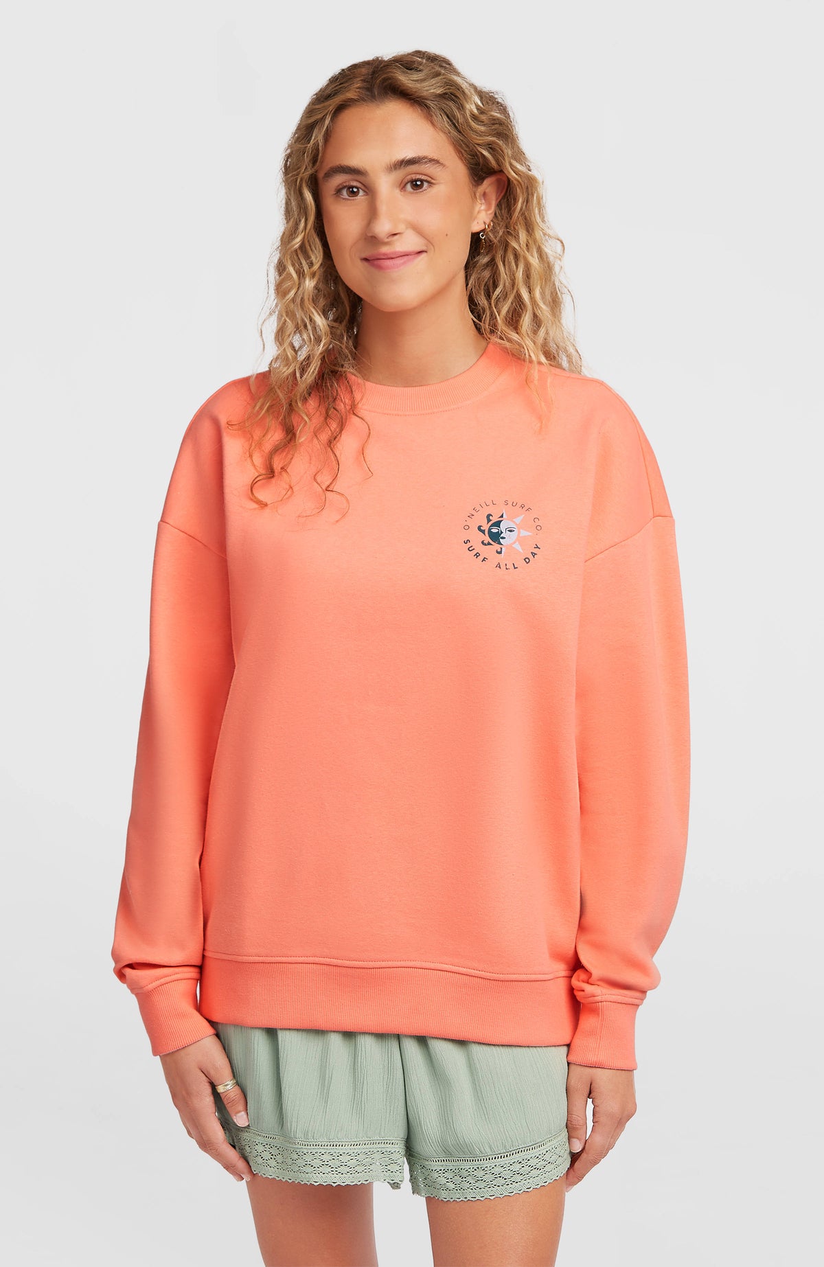 Summer Musthave Crewneck Sweatshirt | Funky Peach