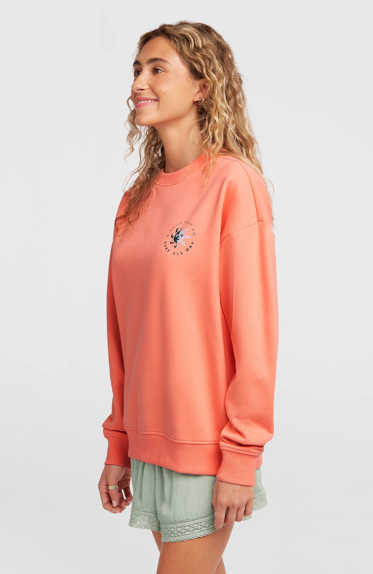 Summer Musthave Crewneck Sweatshirt | Funky Peach