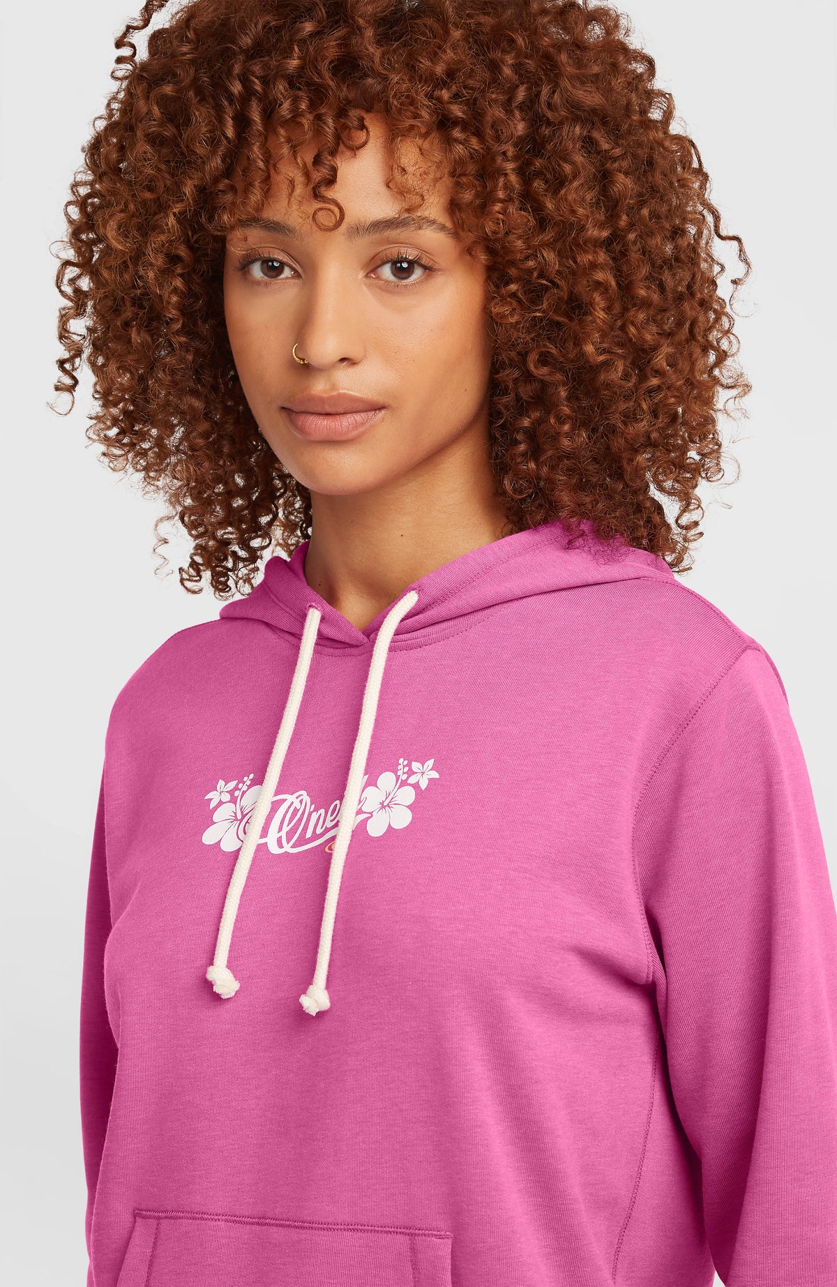 Essentials Script Hoodie | Electric Fuschia