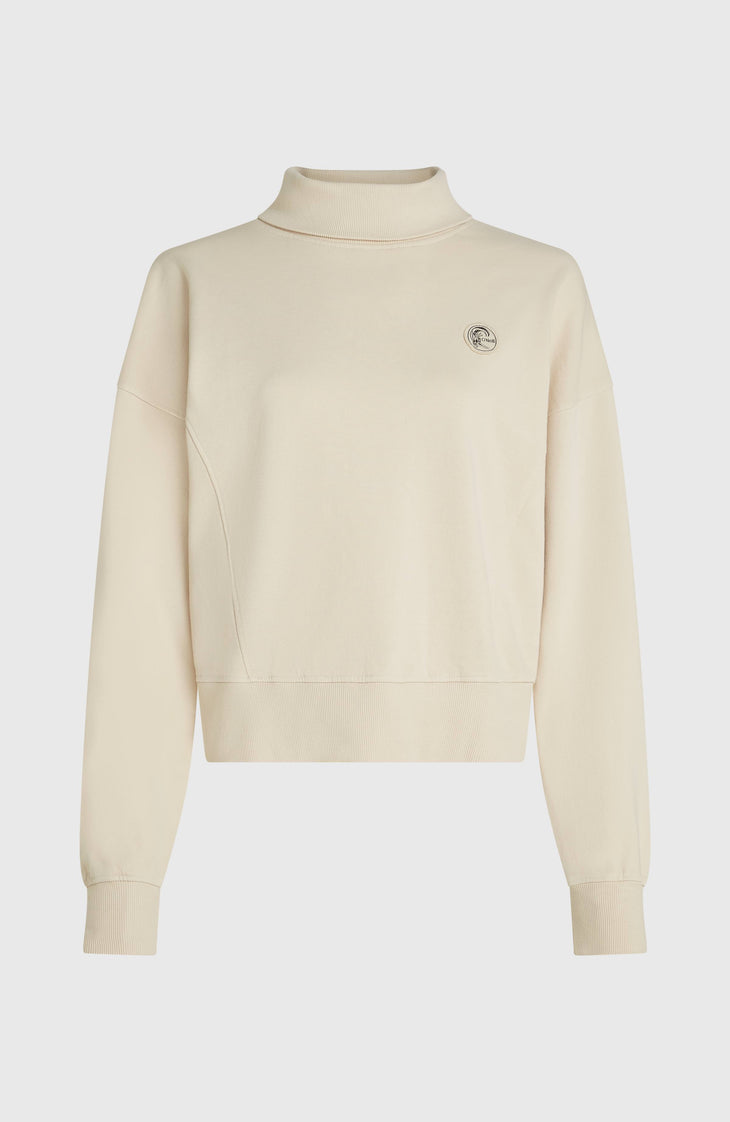 O'Riginals High-Neck Crew Sweatshirt | Linen White