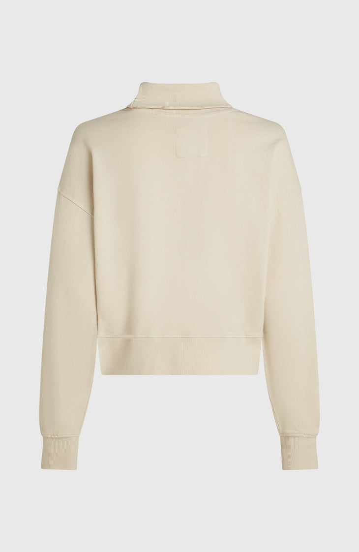 O'Riginals High-Neck Crew Sweatshirt | Linen White